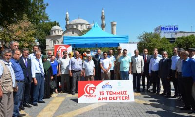 VALİ KABAN, 15 TEMMUZ ANI DEFTERİNİN AÇILIŞ TÖRENİNE KATILDI