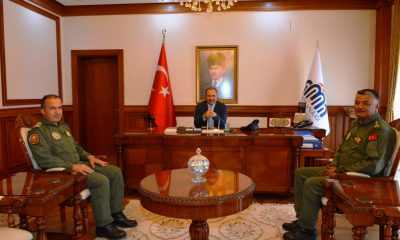 VALİ KABAN, ALBAY KELEŞ VE ALBAY ARSLAN’I KABUL ETTİ