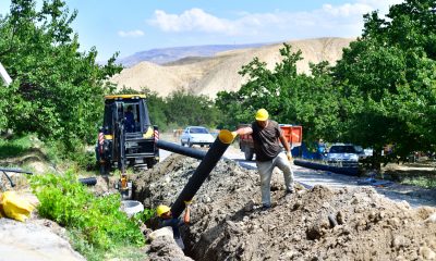 5 MAHALLEYE BİN 850 METRELİK KANALİZASYON HATTI YAPILDI