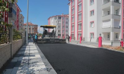 Göztepe Mahallesi’nde Sıcak Asfalt Serimi Devam Ediyor