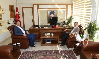 BAŞKAN ÇINAR, YENİ KAYMAKAM GÜLENÇ’E ‘HAYIRLI OLSUN’ ZİYARETİNDE BULUNDU