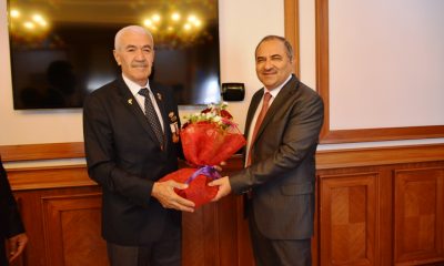 VALİ KABAN ŞEHİT VE GAZİ DERNEKLERİNİ MAKAMINDA KABUL ETTİ