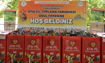CAMİLERİMİZ HER YÖNÜYLE ÖRNEK” PROJESİYLE 161 CAMİDE 665 KG.ATIK PİL TOPLANDI