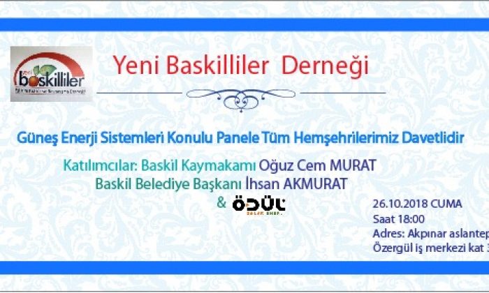 YENİ BASKİLLİLER DERNEĞİNDEN ANLAMLI PANEL