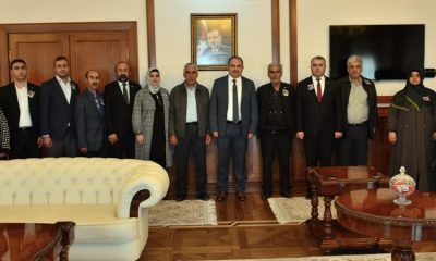 VALİ KABAN ŞEHİDİMİZİN BABASI M.ZEKİ SEKİN’İ MAKAMINDA KABUL ETTİ