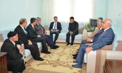 VALİ AYDIN BARUŞ ŞEHİT AİLELERİNİ ZİYARET ETTİ