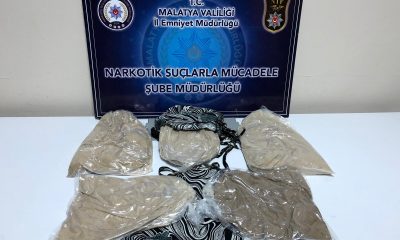 MALATYA’DA BİR KADIN 4,5 KG EROİN MADDESİ İLE YAKALANDI