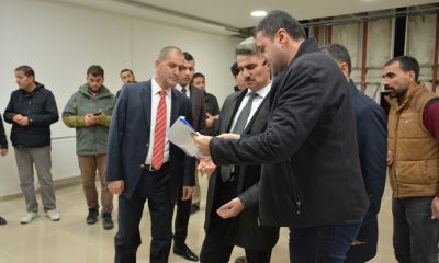 VALİ BARUŞ, 112 BİNA İNŞAATINDA VE MATİM İŞ MERKEZİNDE İNCELEMELERDE BULUNDU