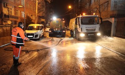 BATTALGAZİ BELEDİYESİ, DEZENFEKTE ÇALIŞMALARINI ARALIKSIZ SÜRDÜRÜYOR