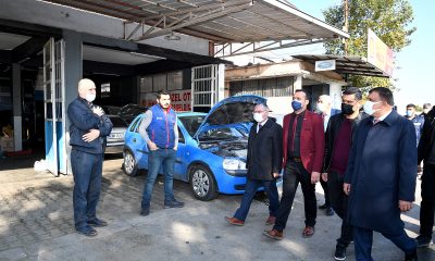 BAŞKAN GÜRKAN SANAYİ SİTESİNİ ZİYARET ETTİ