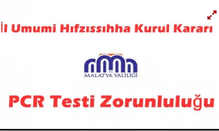 PCR Testi Zorunluluğu