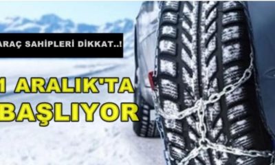 Kış Lastiği Zorunluluğu Uygulaması 1 Aralık’ta Başlıyor