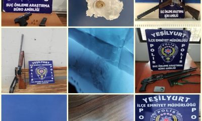 Yeşilyurt İlçe Emniyet Müdürlüğü Suç Önleme ve Soruşturma Büro Amirliği görevlilerince yapılan çalışmalarda;