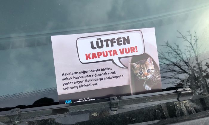 Yeşilyurt Belediyesi, ‘Lütfen Kaputa Vur’ Kampanyası Başlattı