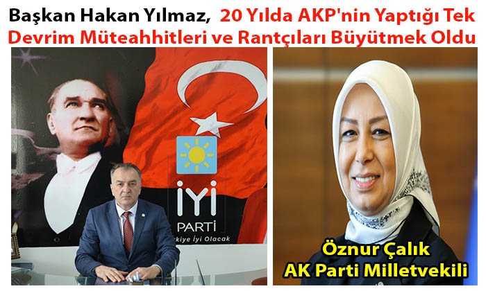 Başkan Hakan Yılmaz, Öznur Çalık’ın Sağlıkta Devrim Yaptık Açıklamasına Tepki Gösterdi