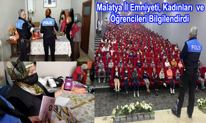 Malatya Emniyeti TDP Ekipleri , Kadınları ve Öğrencileri Bilgilendirdi