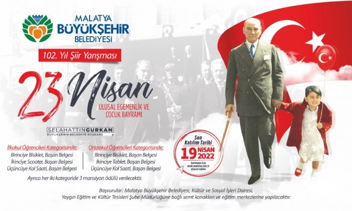 Büyükşehir Belediyesi 23 Nisan’a Özel Şiir Yarışması Düzenleyecek