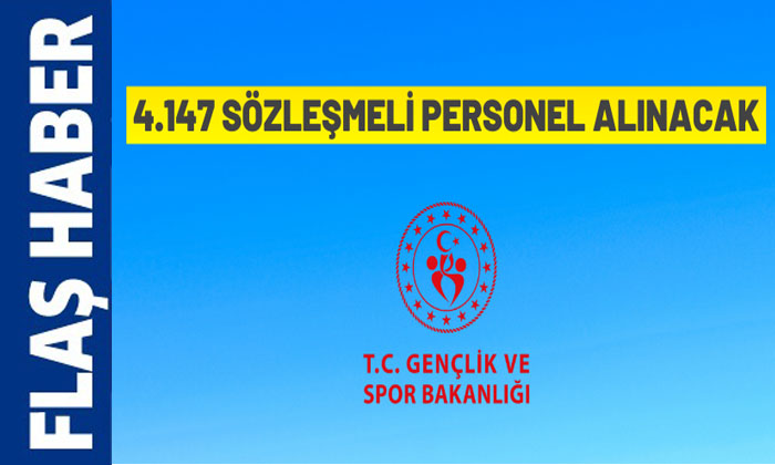Gençlik ve Spor Bakanlığı 4147 Personel Alacak