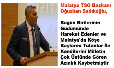 Sadıkoğlu, Bugün Birilerinin Güdümünde Hareket Edenler ve Köşe Başlarını Tutanlar Kaybetmiştir