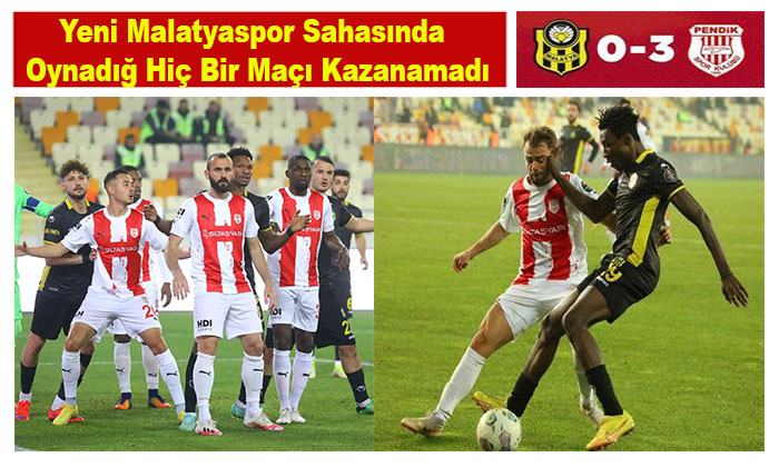Yeni Malatyaspor Evinde Bir Türlü Galip Gelemiyor.  Yeni Malatyaspor   0 – 3   Pendikspor