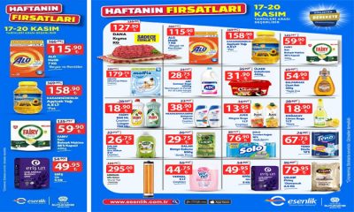 Esenlik Marketler ve Sanal Market’te  17 – 20 Kasım Tarihleri Arasında Büyük İndirim Var