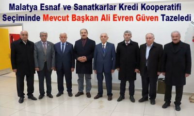 Malatya Esnaf ve Sanatkarlar Kredi Koop. Seçiminde Başkan Ali Evren Güven Tazeledi