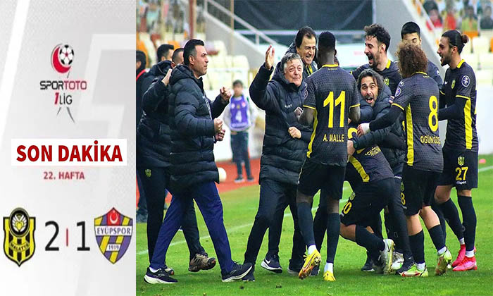 Yeni Malatyaspor, Evinde Lider Eyüpspor’u 2-1 Mağlup Ederek  Büyük  Bir  Moral  Buldu