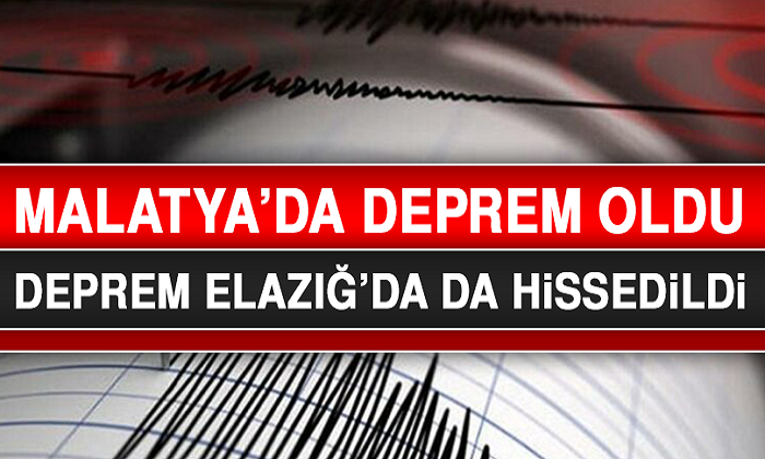 Malatya Akçadağ’da Bugün Saat 16.01’de 4.3 Büyüklüğünde Deprem Meydana Geldi