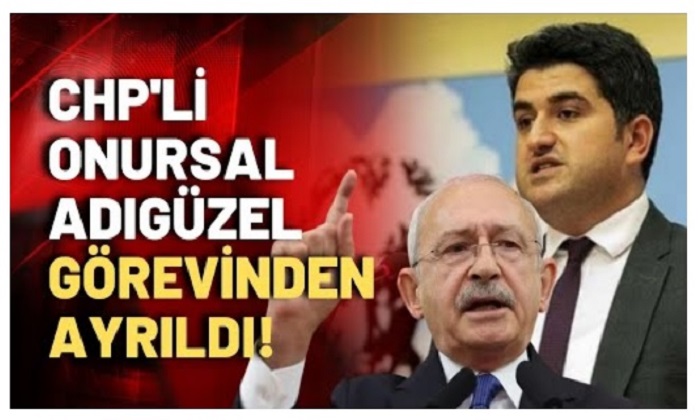 Malatya’lı CHP Genel Başkan Yardımcısı Onursal Adıgüzel,Görevinden İstifa Etti
