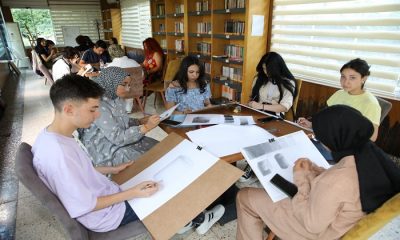 Battalgazi’de Deprem Bölgesinde Açılan Resim Kursunda Dersler Başladı