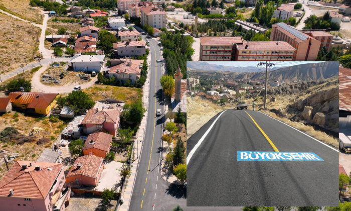 Büyükşehir Darende’de Deforme Olan Yollarda Üst Yapı Çalışmalarına Devam Ediyor