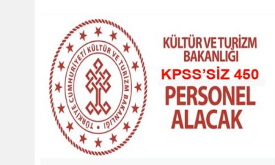 Kültür ve Turizm Bakanlığı KPSS Şartı Aranmadan Uygulamalı Sınavla 450 Personel Alımı Yapacak