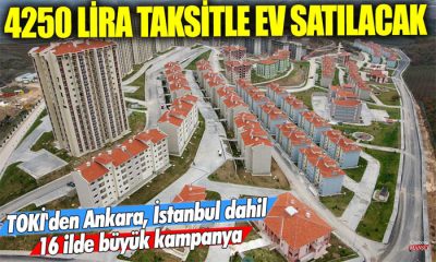 TOKİ 4.250 Lira Taksitle 16 İlde Ev Satacak
