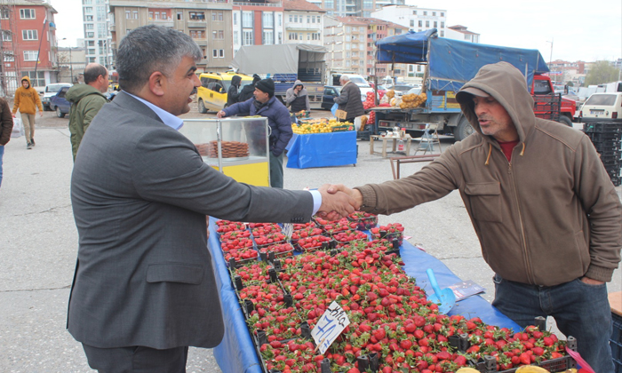 CHP Battalgazi Belediye Başkan Adayı Ali Karakuş, Pazar Esnafları İle Bir Araya Geldi