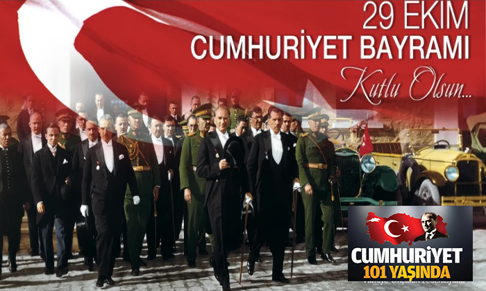 29 Ekim Cumhuriyet Bayramı’nın 101. Yılı Kutlu Olsun!