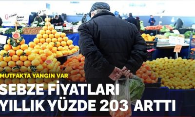Mutfakta Yangın Var! Sebze Fiyatları Yıllık % 203 Arttı