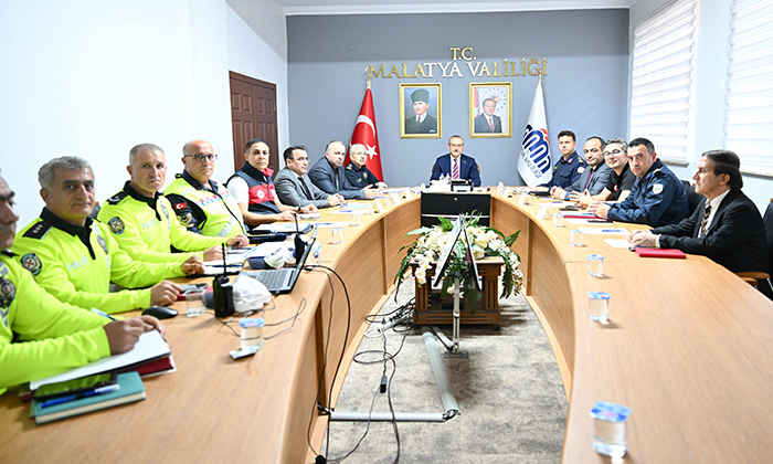 Malatya’da “Sıfır Can Kaybı” Hedefi İçin Trafik Güvenliği Eylem Planı Toplantısı Düzenlendi