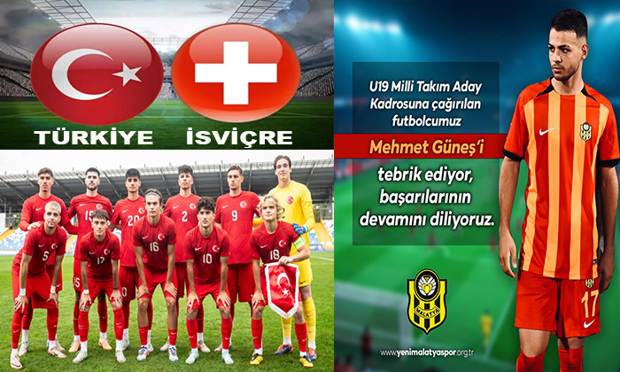 Yeni Malatyaspor’lu Genç Futbolcu Mehmet Güneş U19 Milli Takımına Çağrıldı