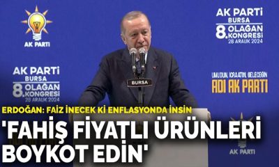 Cumhurbaşkanı Erdoğan, Fahiş Fiyatlı Ürünleri Boykot Edin. Satılmayan Alıcısı Olmayan Ürünün Kıymeti Kalmaz