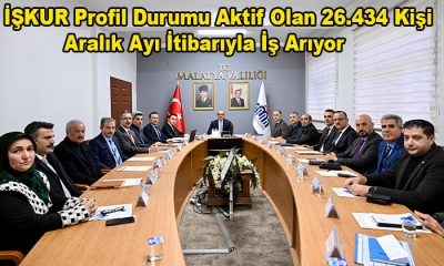 İŞKUR Profil Durumu Aktif Olan 26.434 Kişi Aralık Ayı İtibarıyla İş Arıyor