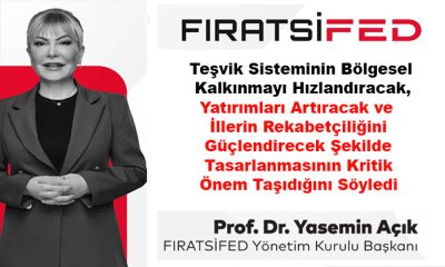 FIRATSİFED Başkanı Prof. Dr. Yasemin Açık: “Yeni teşvik sistemi, yatırımları ve rekabetçiliği artırmalı”