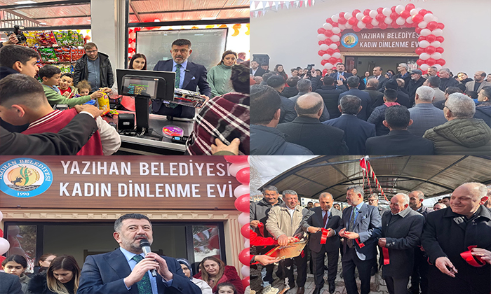 Veli Ağbaba Yazıhan’da Biten Kadın Dinlenme Evi, Alt Geçit ve Halk Marketin Açılışına Katıldı
