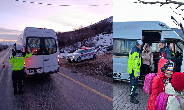 Malatya İl Jandarma Ekipleri Öğrencilerin Güvenliği İçin Denetimlerini Aralıksız Sürdürüyor