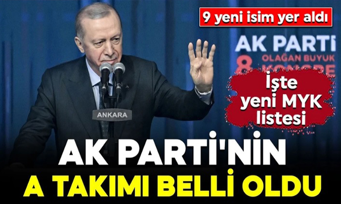 AK Parti’de Yeni Merkez Yürütme Kurulu (MYK) Listesi Belli Oldu. İşte Yeni MYK İsim Listesi