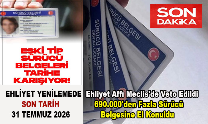 Şimdi 15 Lira Olan Ehliyet İşlemi 31 Temmuz’dan Sonra 7.438 Lira Olacak