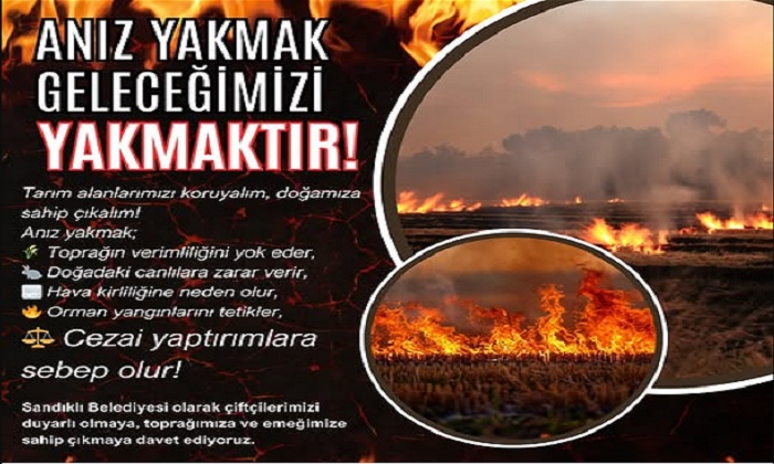 Malatya’da Anız Yakma Valilik Kararıyla Yasaklandı. Yasağa Uymayanlara Ceza Kesilecek