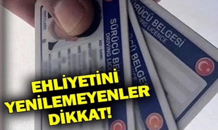 Eski Tip Ehliyetlerin Yenilenmesi İçin Son Gün 31 Temmuz Perşembe