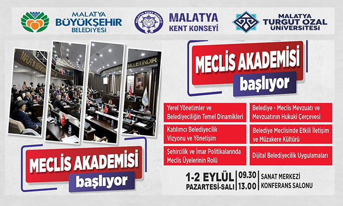 “Meclis Akademisi” Projesi 1-2 Günlerinde 09.30–13.00 Saatleri Arasında Hayata Geçiriliyor