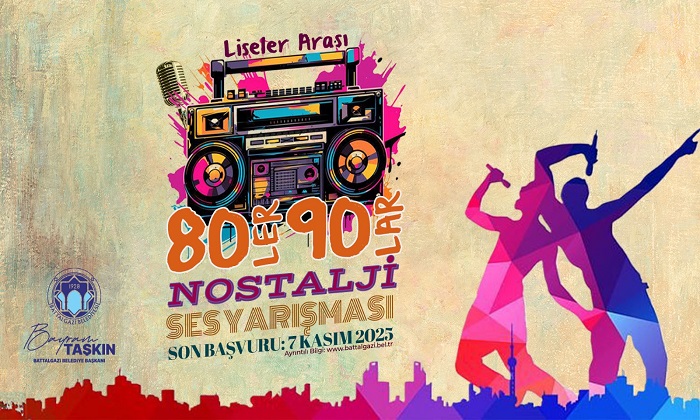 Battalgazi Belediyesi Liseler Arası 80’ler 90’lar Nostalji Ses Yarışması Düzenleyecek
